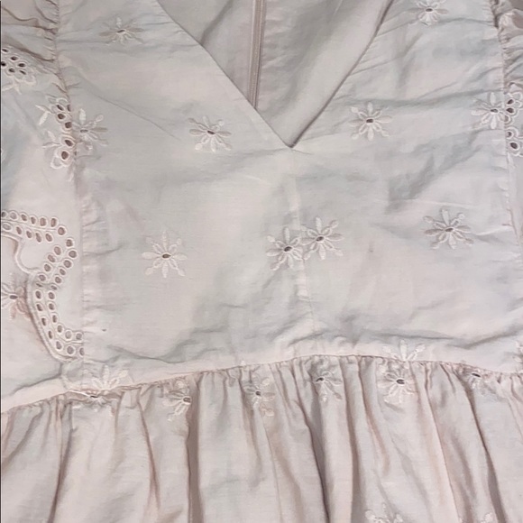 Loft Embroidered Eyelet Mini Dress in dusty pink - Picture 4 of 10